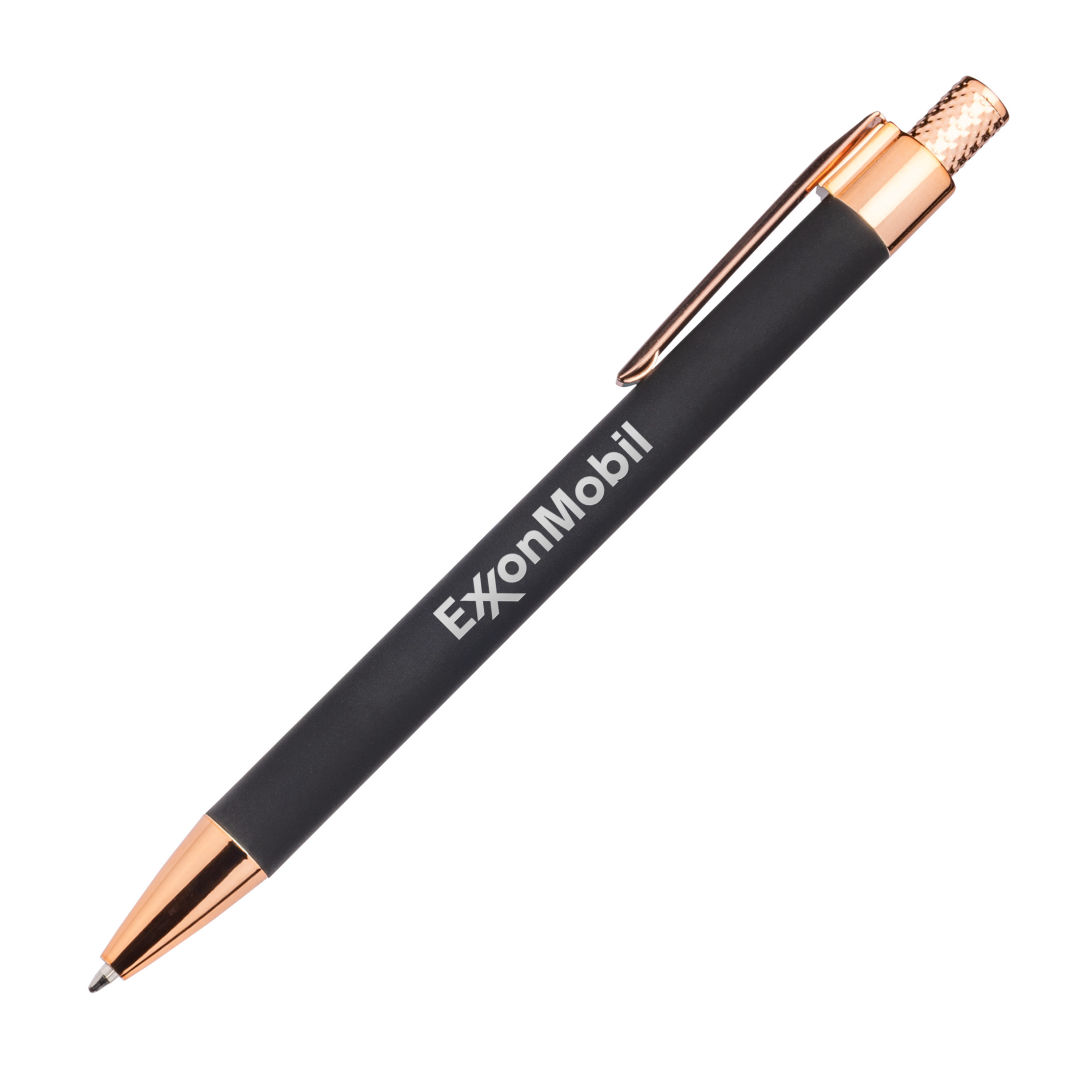 Avison Clicker Ballpoint Pen w/Rose Gold Accents 1