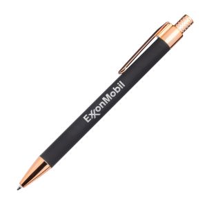 Avison Clicker Ballpoint Pen w/Rose Gold Accents 1 Avison Clicker Ballpoint Pen w/Rose Gold Accents 1