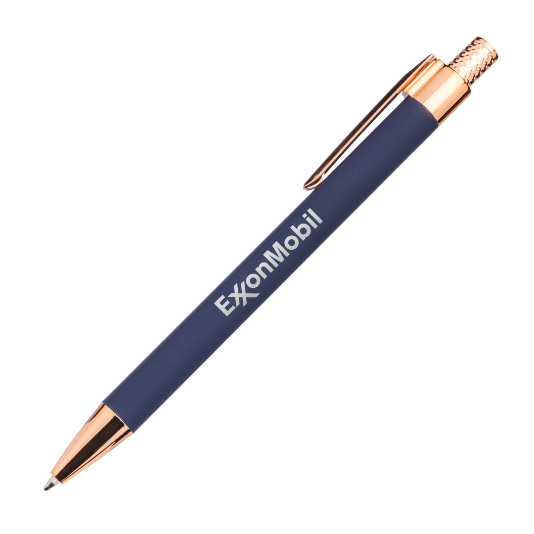 Avison Clicker Ballpoint Pen w/Rose Gold Accents 1