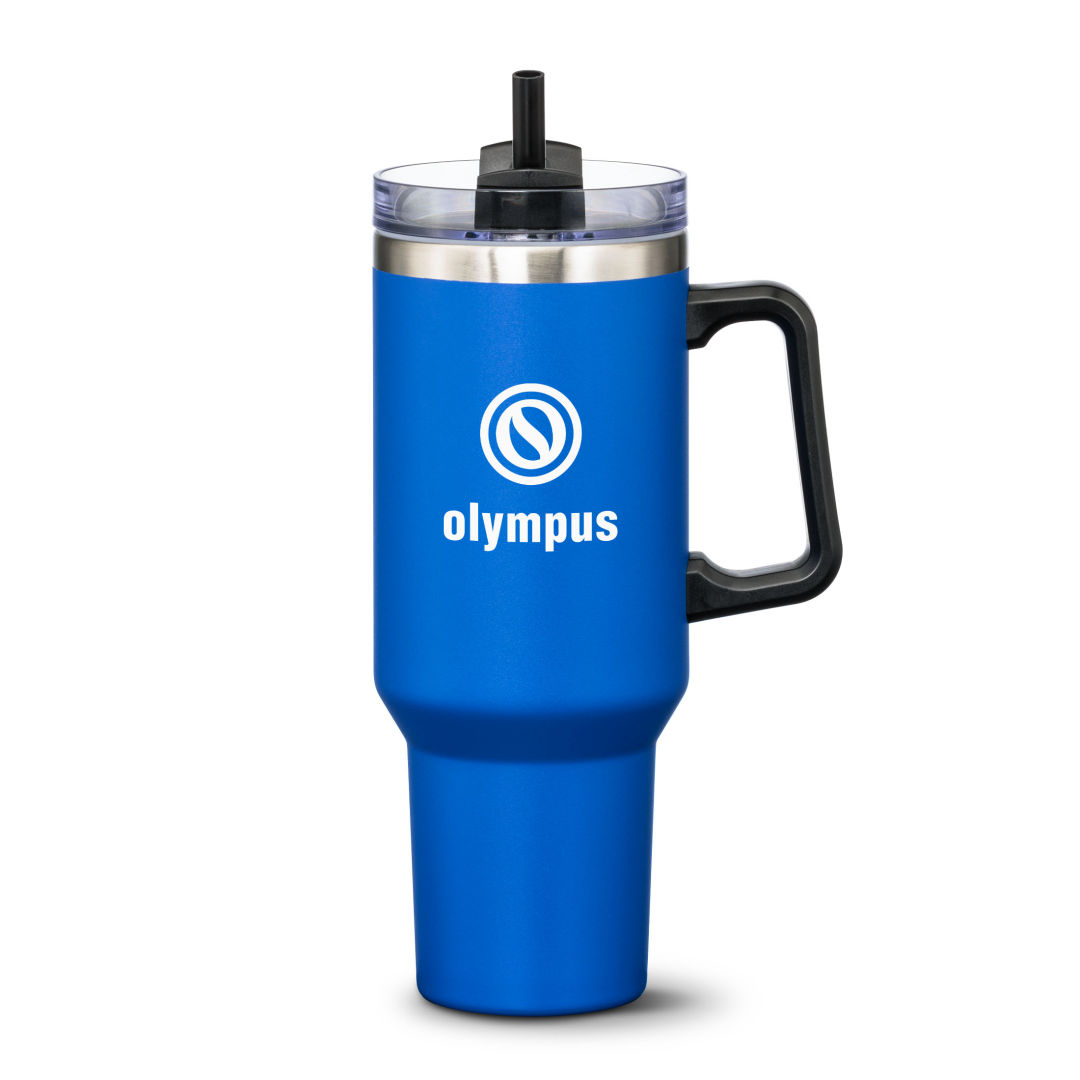 Compeer Handle Travel Mug w/Straw - 40oz 1