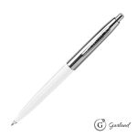 Garland® Monument Ballpoint Clicker Pen - Chrome Accent - White / Chrome (Blank) Garland® Monument Ballpoint Clicker Pen - Chrome Accent - White / Chrome (Blank)