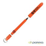 Pokka® Pocket Pen w/Dock & Gold Keyring - Blaze Orange Pokka® Pocket Pen w/Dock & Gold Keyring - Blaze Orange