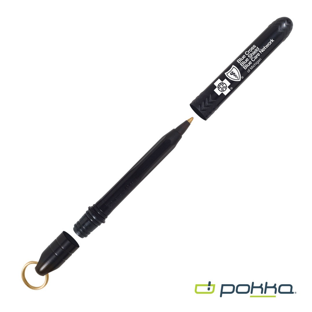 Pokka® Pocket Pen w/Dock & Gold Keyring 1