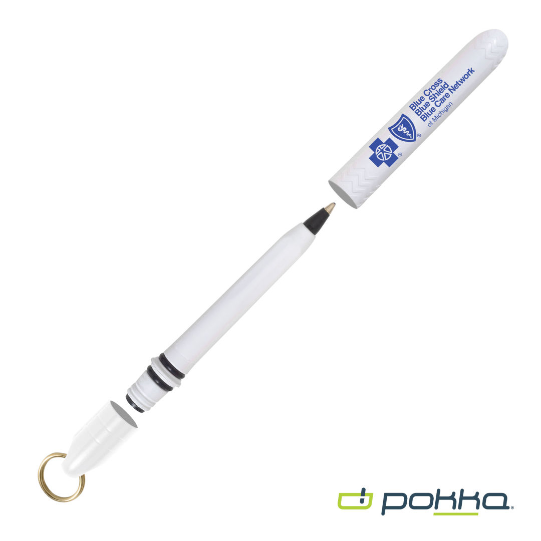 Pokka® Pocket Pen w/Dock & Gold Keyring 1