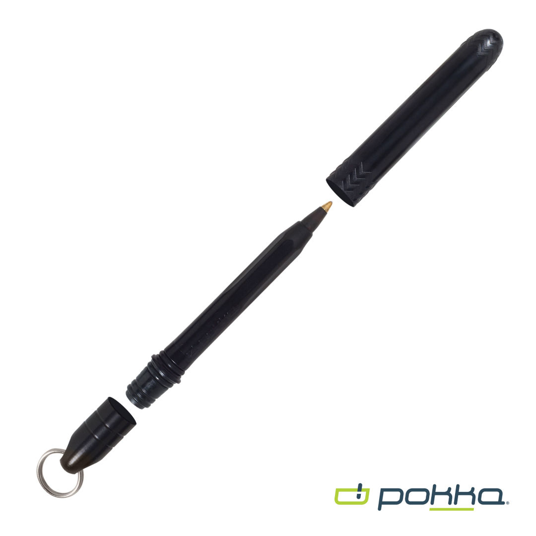 Pokka® Pocket Pen w/Dock & Gold Keyring 1