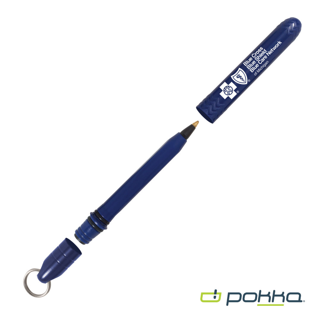Pokka® Pocket Pen w/Dock & Gold Keyring 1