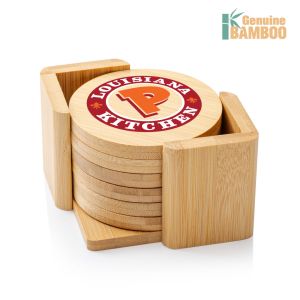 Yorkshire Bamboo VividPrint™ Coaster Set - Round 1 Yorkshire Bamboo VividPrint™ Coaster Set - Round 1