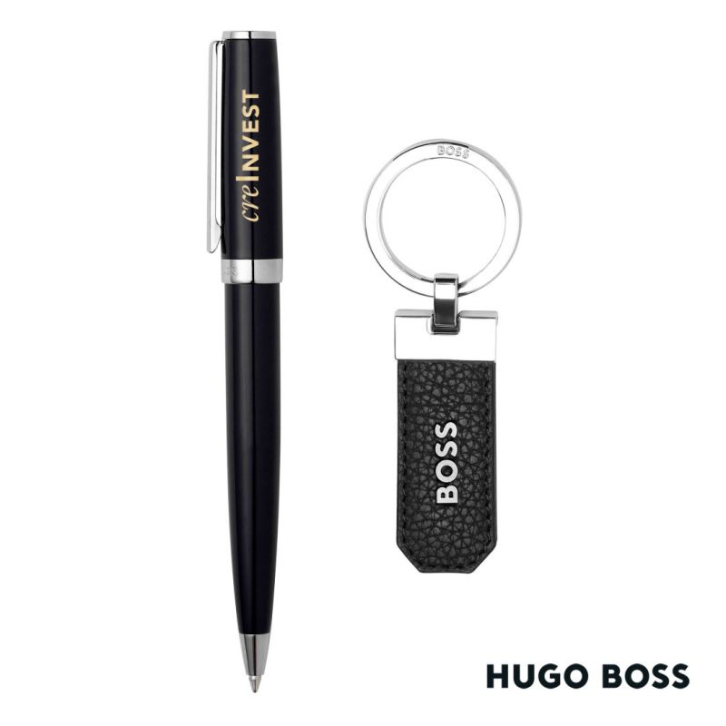 Hugo Boss® Ballpoint Pen & Key Ring set 1 Hugo Boss® Ballpoint Pen & Key Ring set 1