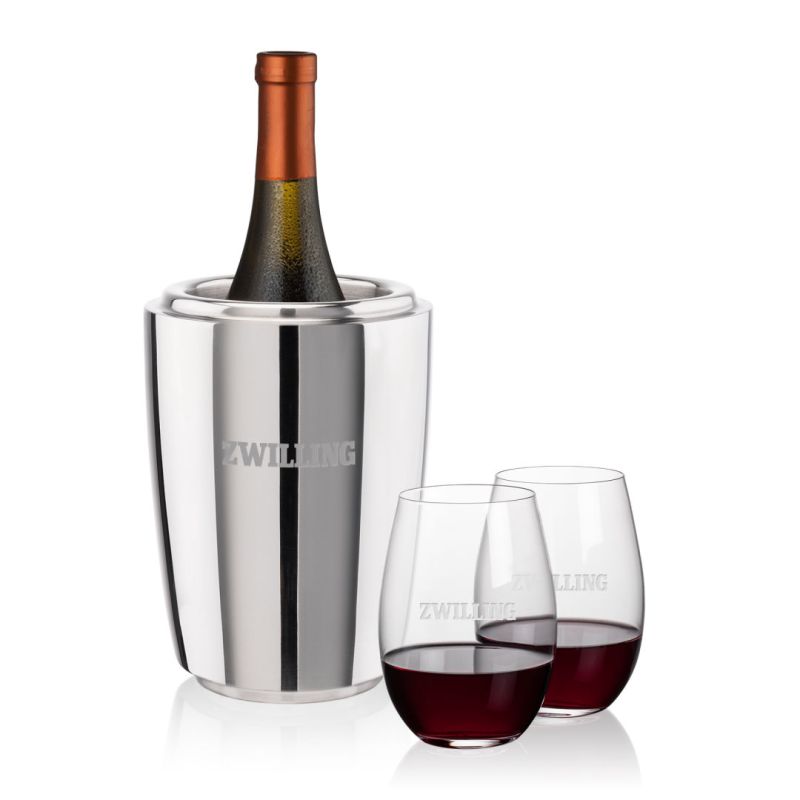 Pescara Wine Cooler & Laurent Stemless Wine Set 1 Pescara Wine Cooler & Laurent Stemless Wine Set 1