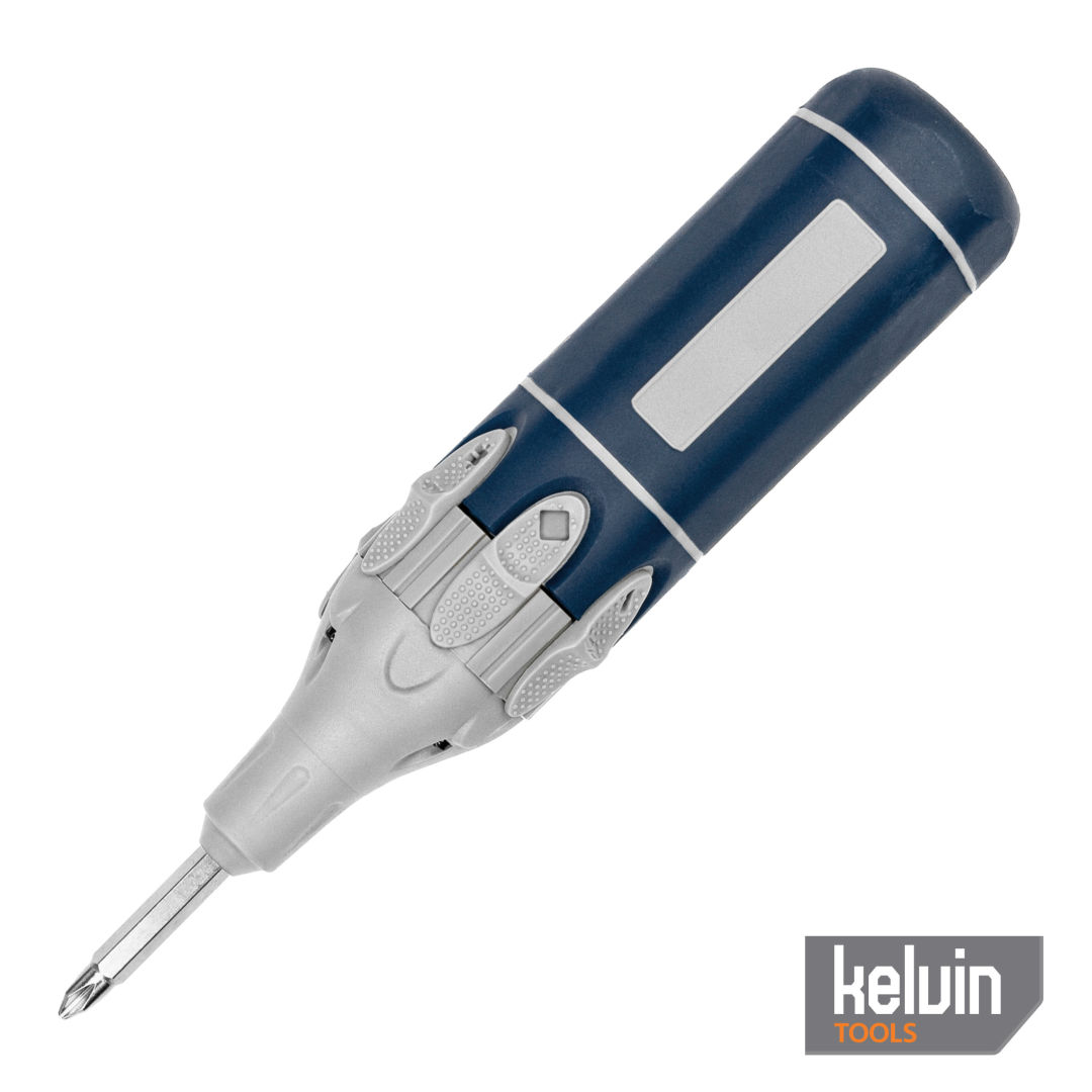 Kelvin Retractor Auto Advance Spring-Loaded Multi-Tip Screwdriver 1