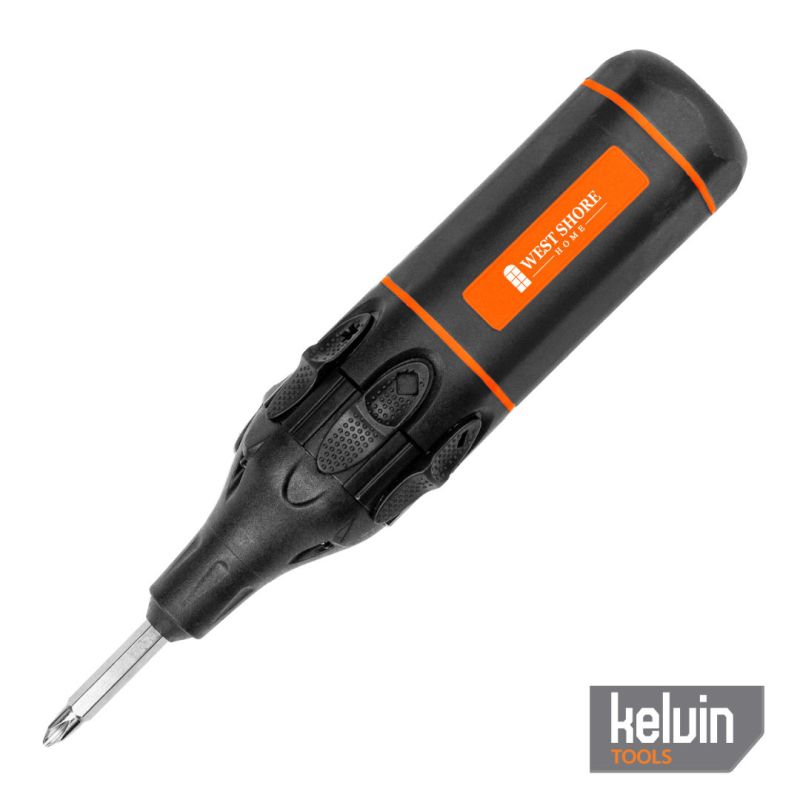 Kelvin Retractor Auto Advance Spring-Loaded Multi-Tip Screwdriver 1 Kelvin Retractor Auto Advance Spring-Loaded Multi-Tip Screwdriver 1