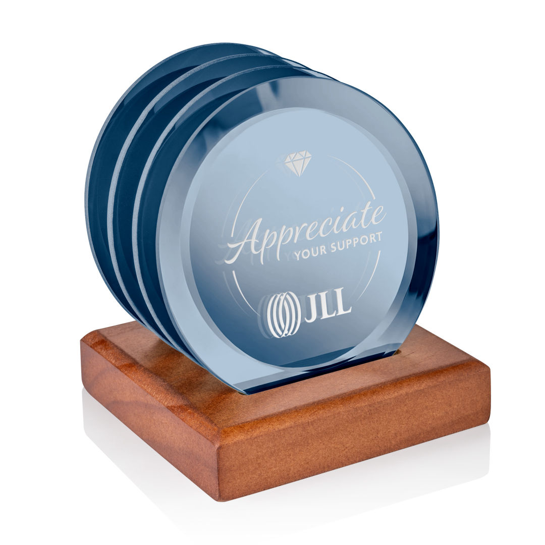 Aladdin Coasters - Set of 4 on Walnut 1
