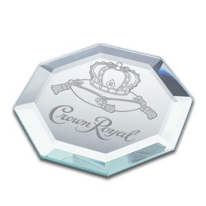 Melrose Coaster - Mirror 4" Octagonal 1 Melrose Coaster - Mirror 4" Octagonal 1