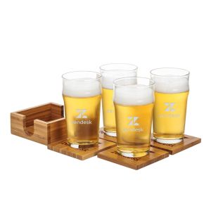 Bamboo Coaster Gift Set - Burckhardt 1 Bamboo Coaster Gift Set - Burckhardt 1