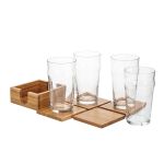 Bamboo Coaster Gift Set - Burckhardt - DSK2014-BH (Blank Set) Bamboo Coaster Gift Set - Burckhardt - DSK2014-BH (Blank Set)