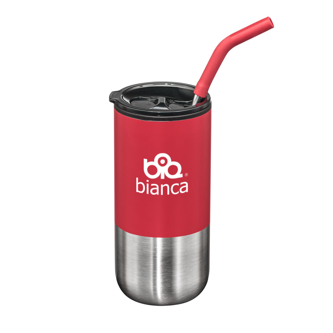 Bondi Double Wall Tumbler w/ Straw -18oz 1