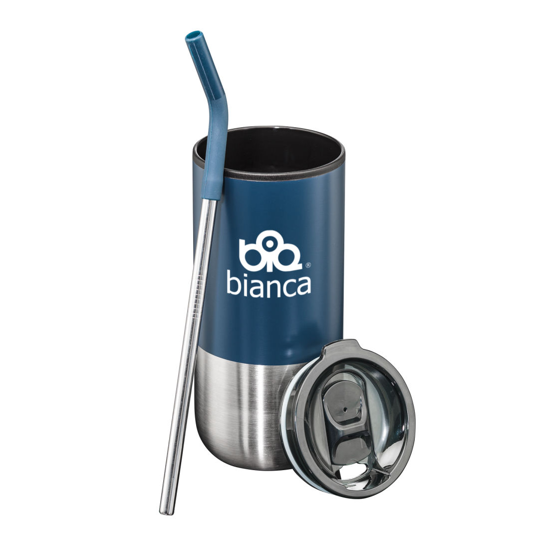 Bondi Double Wall Tumbler w/ Straw -18oz 1