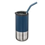 Bondi Double Wall Tumbler w/ Straw -18oz - Black (Blank) Bondi Double Wall Tumbler w/ Straw -18oz - Black (Blank)