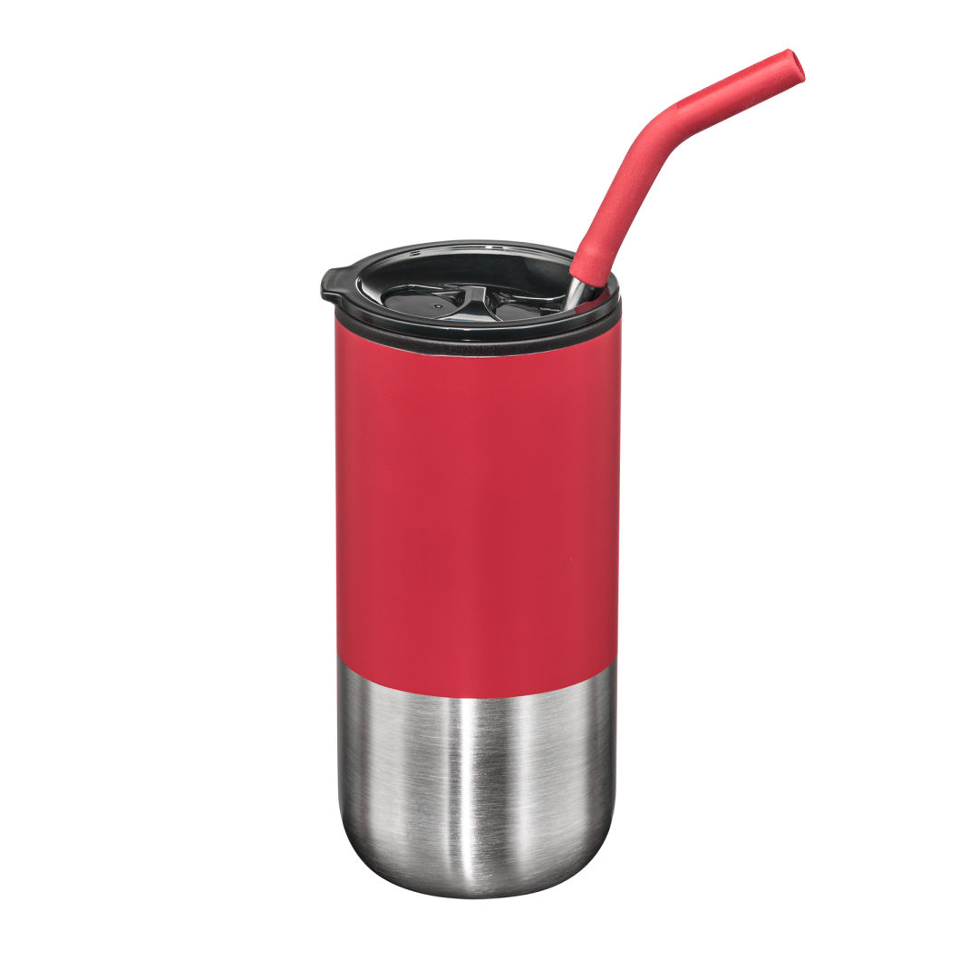 Bondi Double Wall Tumbler w/ Straw -18oz 1