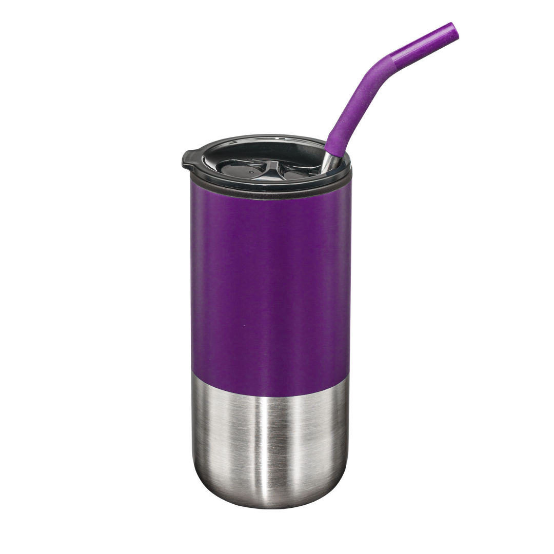 Bondi Double Wall Tumbler w/ Straw -18oz 1