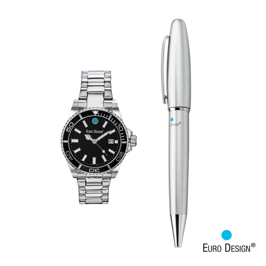 Euro Design® Velten Watch/Pen Set 1