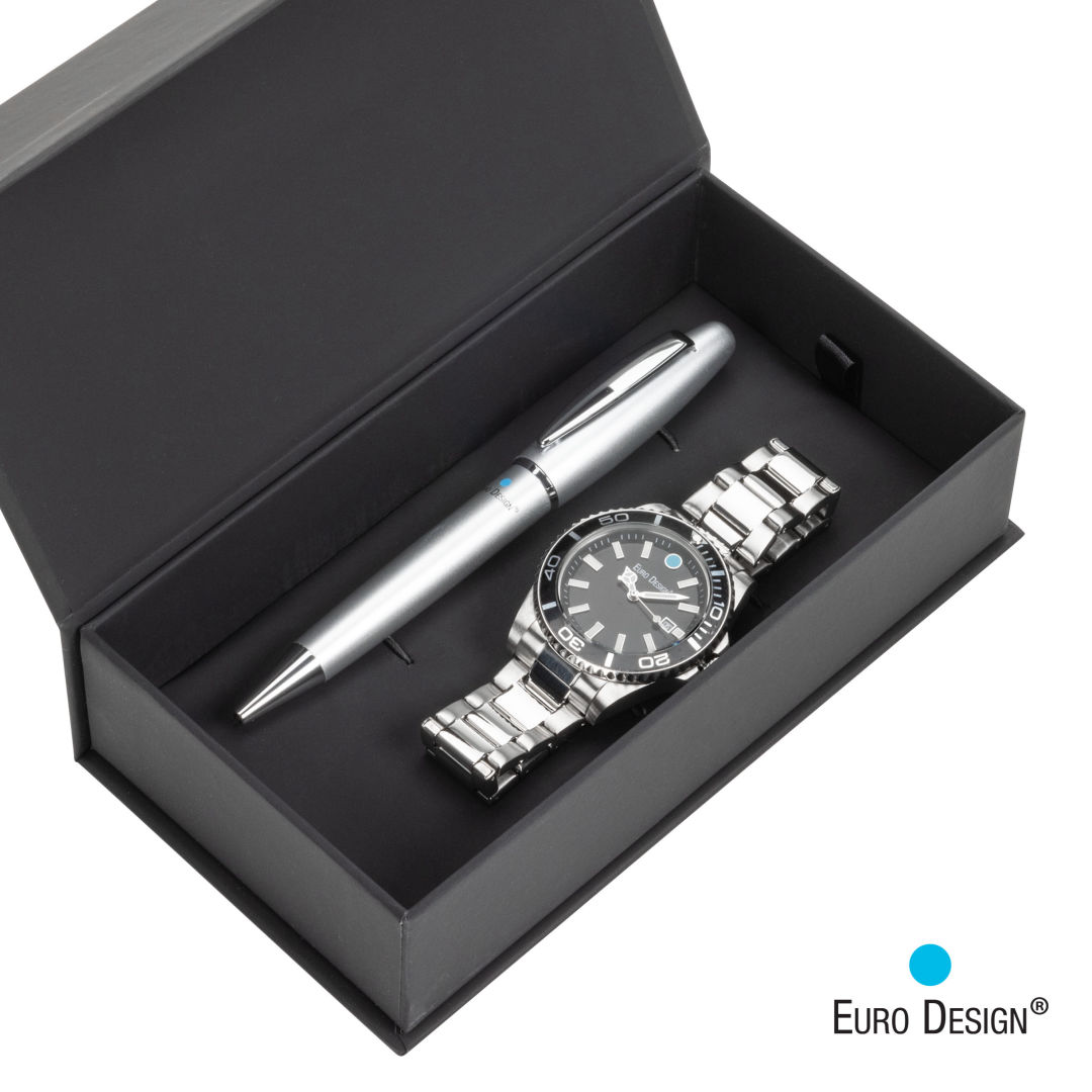Euro Design® Velten Watch/Pen Set 1