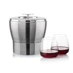 Genoa Ice Bucket & Hogarth On-the-Rocks Set - Set of 3 (Blank) Genoa Ice Bucket & Hogarth On-the-Rocks Set - Set of 3 (Blank)
