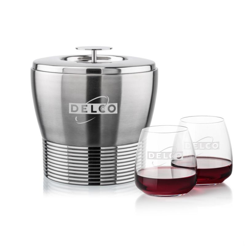 Genoa Ice Bucket & Hogarth On-the-Rocks Set 1 Genoa Ice Bucket & Hogarth On-the-Rocks Set 1