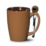 Roberta Mug & Spoon - 16oz - Imprinted - Russet / 16 oz (Blank) Roberta Mug & Spoon - 16oz - Imprinted - Russet / 16 oz (Blank)