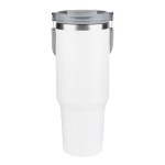 Tirian SS Tumbler w/Carrying Handle - 40oz - White (Blank) Tirian SS Tumbler w/Carrying Handle - 40oz - White (Blank)