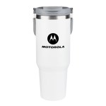Tirian SS Tumbler w/Carrying Handle - 40oz - White Tirian SS Tumbler w/Carrying Handle - 40oz - White