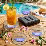 Midland VividPrint? Coasters - Set of 4 on Black Base - Group (Glamour) Midland VividPrint? Coasters - Set of 4 on Black Base - Group (Glamour)