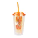Infuser Tumbler - 16oz - Orange / 4 x 6.75 Infuser Tumbler - 16oz - Orange / 4 x 6.75