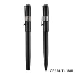Cerruti 1881® Block Ballpoint Pen & Fountain Pen Gift Set - Black (Blank) Cerruti 1881® Block Ballpoint Pen & Fountain Pen Gift Set - Black (Blank)