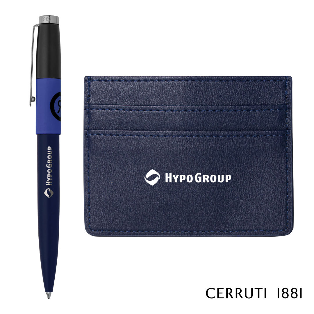 Cerruti 1881® Brick Ballpoint Pen & Card Holder Gift Set 1