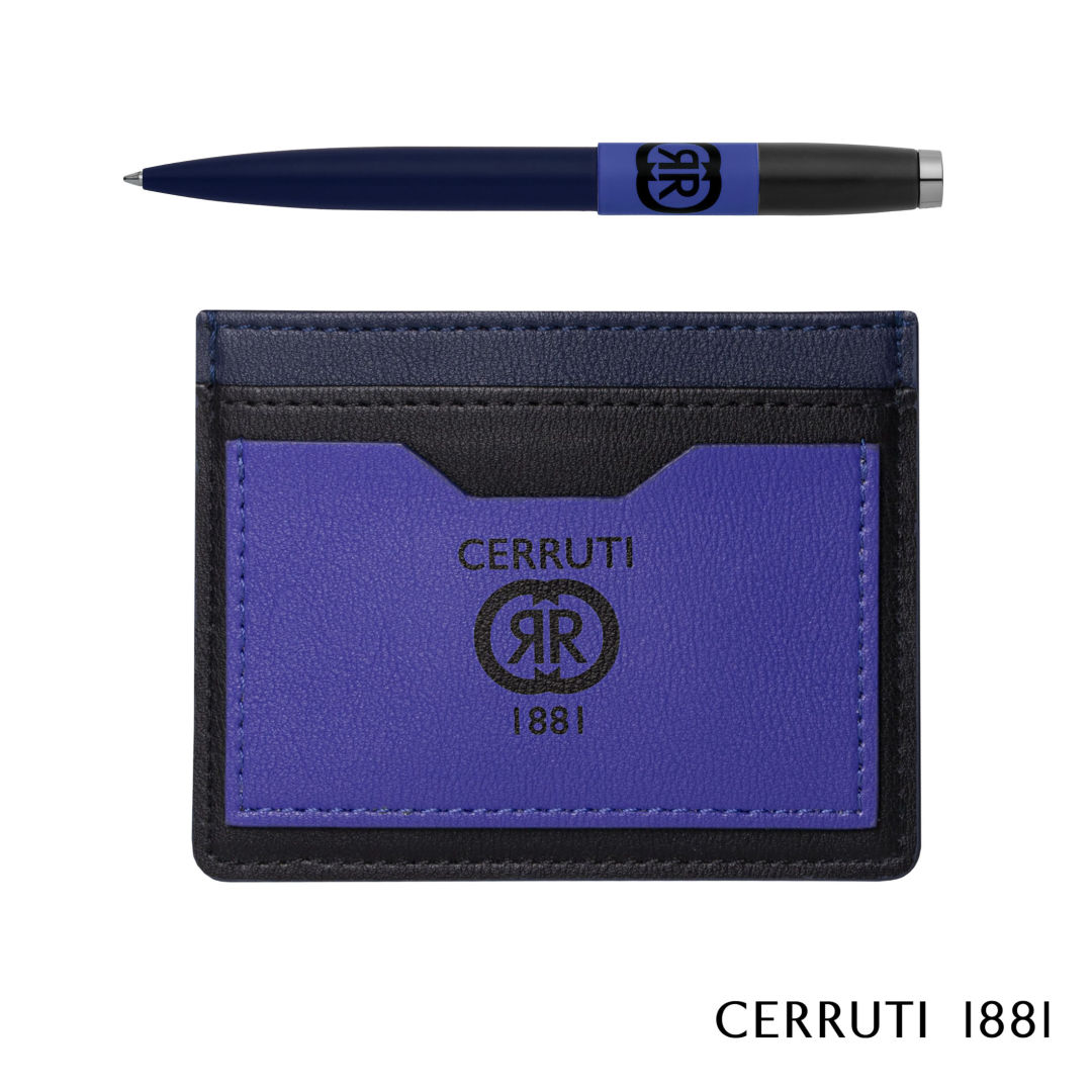 Cerruti 1881® Brick Ballpoint Pen & Card Holder Gift Set 1