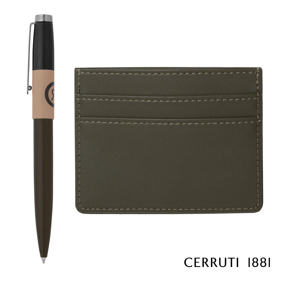 Cerruti 1881® Brick Ballpoint Pen & Card Holder Gift Set 1