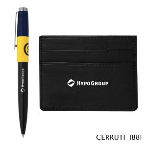 Cerruti 1881® Brick Ballpoint Pen & Card Holder Gift Set 1 Cerruti 1881® Brick Ballpoint Pen & Card Holder Gift Set 1