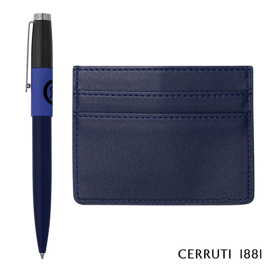 Cerruti 1881® Brick Ballpoint Pen & Card Holder Gift Set 1