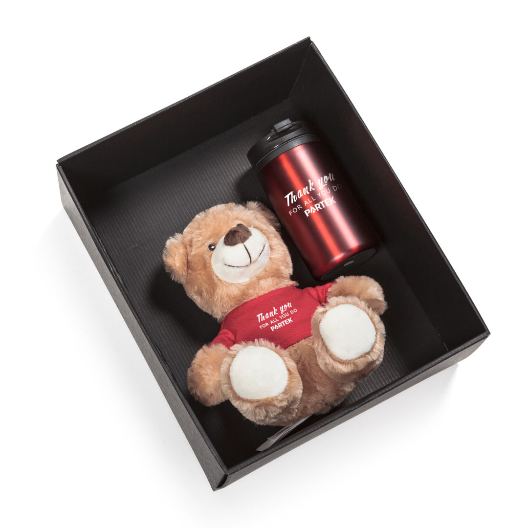Chester Teddy Bear/Tumbler Gift Set 1
