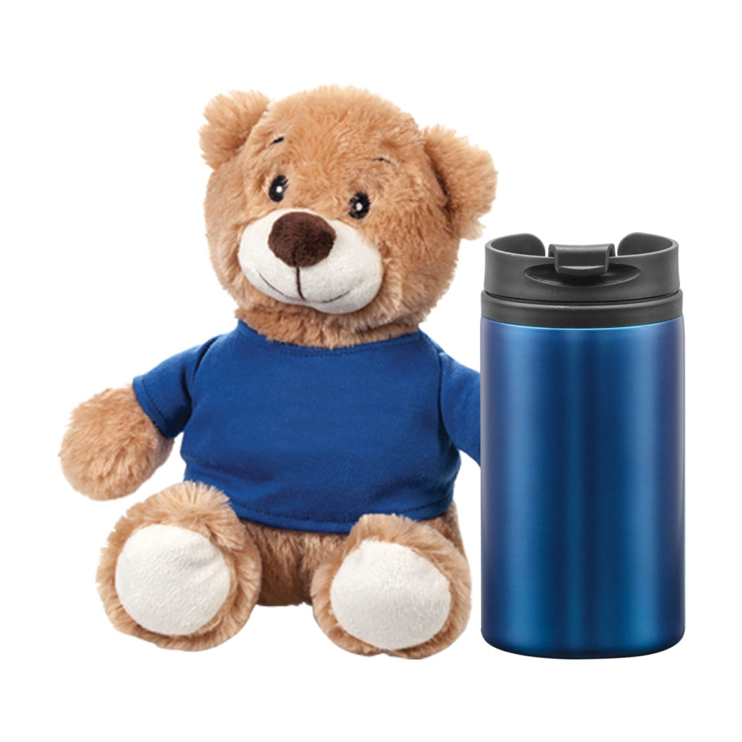 Chester Teddy Bear/Tumbler Gift Set 1