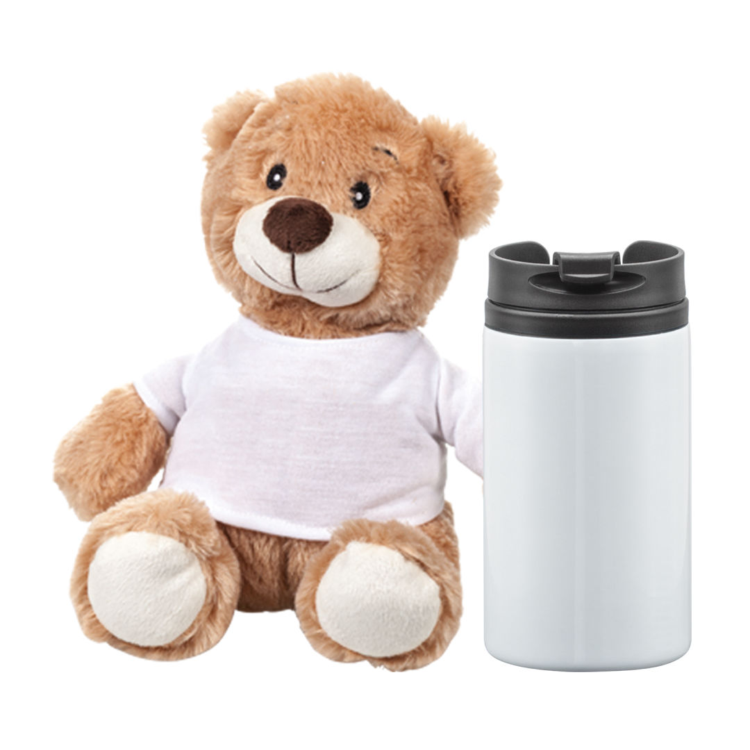 Chester Teddy Bear/Tumbler Gift Set 1