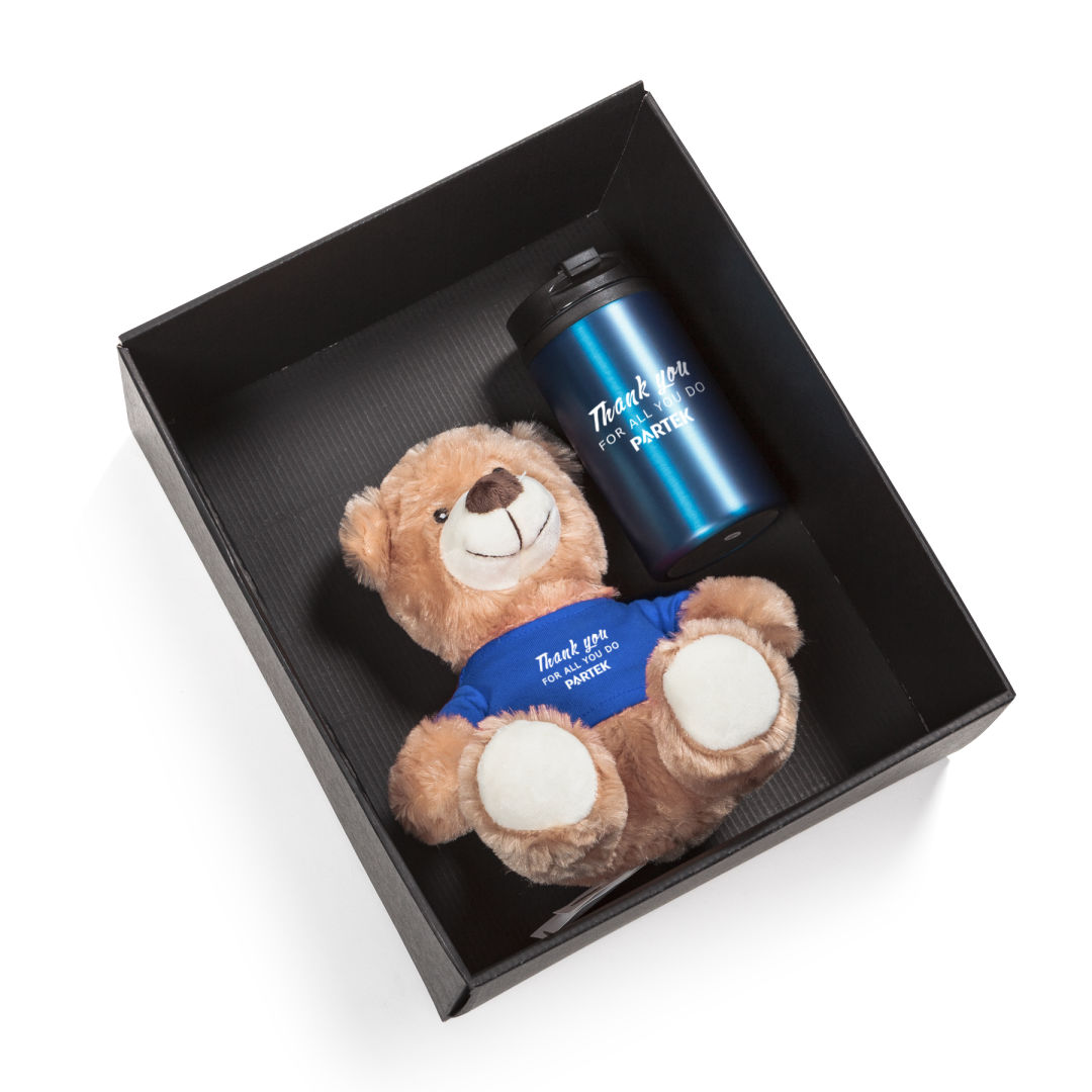 Chester Teddy Bear/Tumbler Gift Set 1