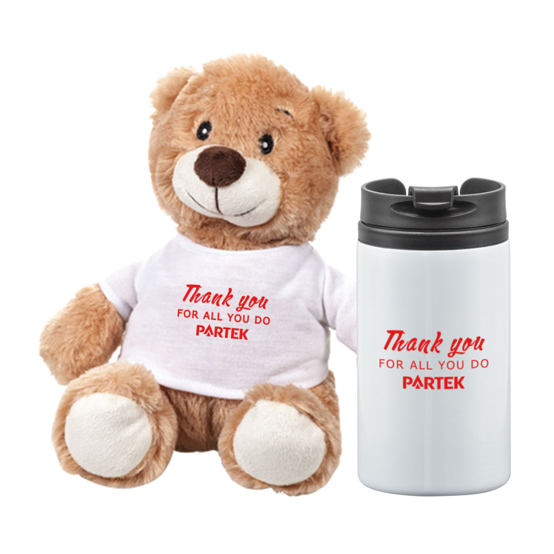 Chester Teddy Bear/Tumbler Gift Set 1