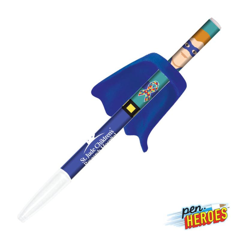 Pen Heroes™ Awareness Series Male w/Cape 1 Pen Heroes™ Awareness Series Male w/Cape 1