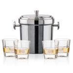Milano Ice Bucket & Kansas On-the-Rocks Set - Set of 5 (Blank) Milano Ice Bucket & Kansas On-the-Rocks Set - Set of 5 (Blank)