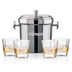 Milano Ice Bucket & Kansas On-the-Rocks Set - Set of 5 Milano Ice Bucket & Kansas On-the-Rocks Set - Set of 5