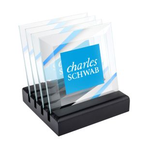 Talbot VividPrint Coasters - Set of 4 on Black 1 Talbot VividPrint Coasters - Set of 4 on Black 1