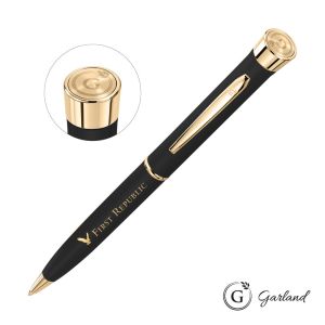 Garland® Color Matte Emblem Twist Ballpoint Pen - Gold 1 Garland® Color Matte Emblem Twist Ballpoint Pen - Gold 1
