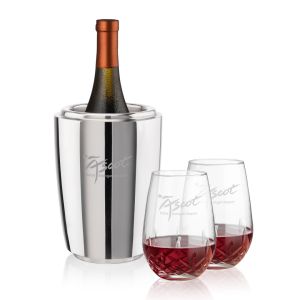 Pescara Wine Cooler & Templeton Stemless Wine Set 1 Pescara Wine Cooler & Templeton Stemless Wine Set 1